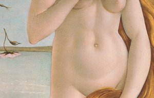 Birth of Venus, Detail of Venus